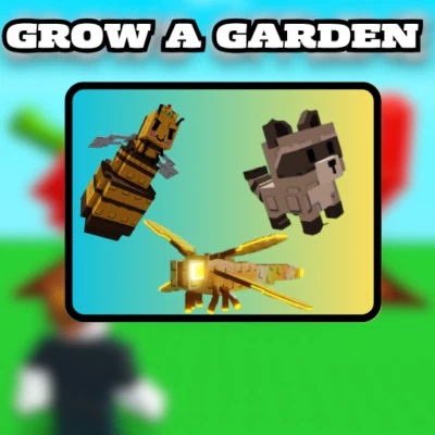 ROBLOX | GROW A GARDEN | TITANIC / HUGE PETS | QUEEN BEE / RACCOON / DRAGONFLY |