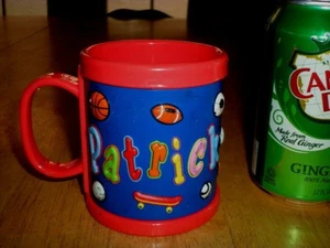" PATRICK ", [3-D] GRAPHICS, Kid Plastic Drinking Cup, VINTAGE  - Picture 1 of 10