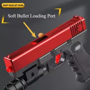 Manual G17 Gel Toy Gun With Laser Soft Bullet Airsoft Pistol Outdoor Sports CS G - Picture 1 of 19