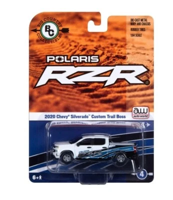 1/64 Big Country Die-Cast Polaris 2020 Chevrolet Silverado Custom Trail Boss - Image 1 of 3