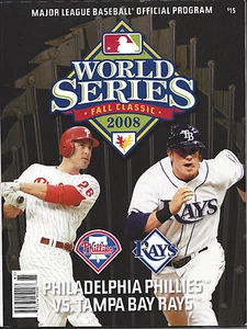 Philadelphia Phillies & Tampa Ray Rays 2008 ML Baseball World Series Program - Picture 1 of 1