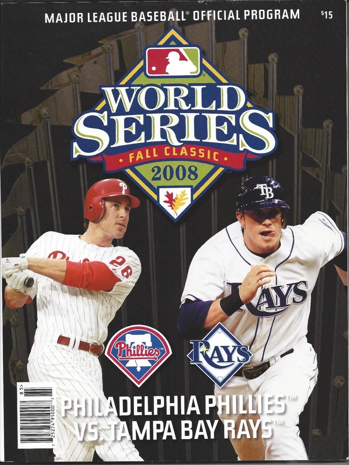 Philadelphia Phillies & Tampa Ray Rays 2008 ML Baseball World Series Program - Image 1 of 1