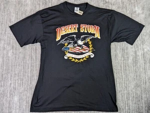 Vtg Operation Desert Storm Military Single Stitch T Shirt Medium 90s Dead Stock - Picture 1 of 9