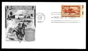 894 3c Stamp (1940) THE PONY EXPRESS FDC BY (1ST) ARISTOCRATS DAY LOWRY CACHETS - Picture 1 of 1