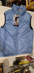 NEW SIERRA DESIGNS Blue Full Zip Down Filled Puffer Vest Small M - Picture 1 of 11