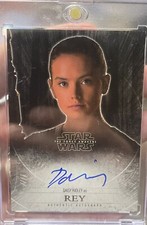 Star Wars The Force Awakens - Autograph by Daisy Ridley as Rey (REDEMPTION 2015)