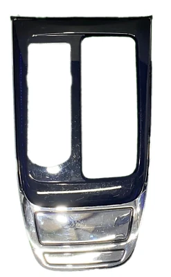 10-19 捷豹 XJ 深蓝色光泽镀铬控制台变速器装饰环绕边框原始设备制造商 — 第 1/4 张图片