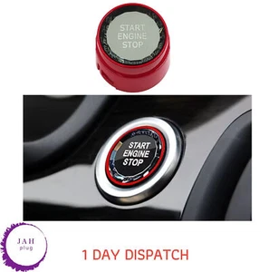 START STOP BUTTON COVER CRYSTAL RED WITHOUT OFF FOR BMW 1 3 4 5 6 7 X F SERIES - Picture 1 of 13