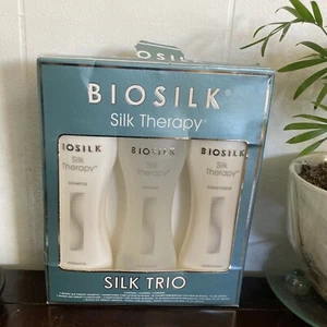 BIOSILK Silk Therapy SILK TRIO- Shampoo/Conditioner/Original - Picture 1 of 4