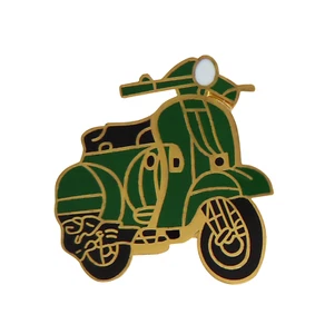 Green Scooter Pin Badge - Picture 1 of 3