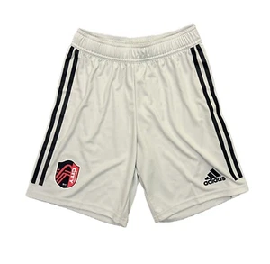 adidas Mens St. Louis City SC Away Soccer Shorts Size XS Gray MLS H47865 NWT $60 - Foto 1 di 16