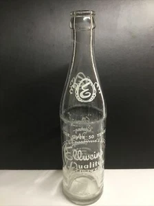 Vintage ACL Ellwein's Quality Beverages Painted Label Soda Bottle. Pierre, S.D. - Picture 1 of 5