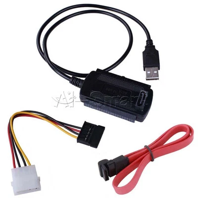 SATA / PATA / IDE to USB 2.0 Adapter Converter Cable for 2.5'' 3.5'' Hard Drive - Image 1 of 4