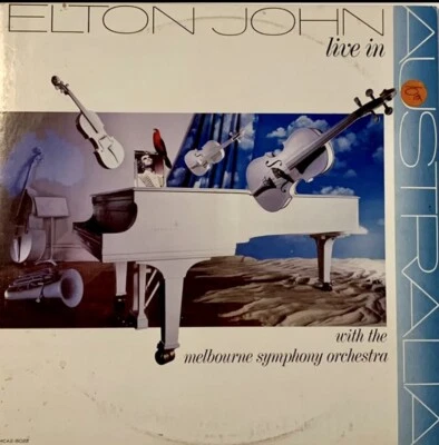 Elton John "LIVE IN AUSTRALIA" 1987 MCA2-8022 VINYL 2 LP - Image 1 of 4