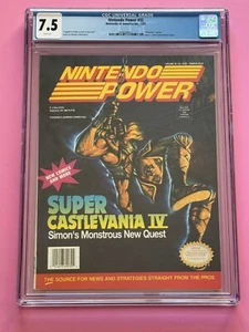 Nintendo Power Magazine #32 01/1992 January Super Castlevania CGC 8.0 W/ POSTER - Picture 1 of 5