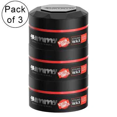 Gummy - Styling Wax Ultra Hold Keratin Complex 150ml, Pack of 3