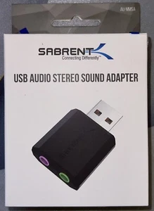 Sabrent USB Externer Stereo Sound Adapter für Windows & Mac (NEU) AU-MMSA - Bild 1 von 3