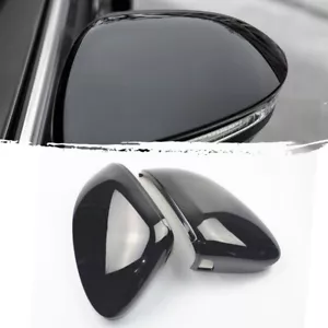 For VW Golf 8 MK8 8R R-line GTI W/ Lane Assist Gloss Black Wing Mirror Cover Cap - Picture 1 of 9