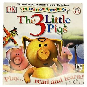 The 3 Little Pigs Interactive Storybook by DK 2000 Windows/Mac