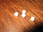 4 WHITE PLASTIC PINION 12 TOOTH GEARS SCALEXTRIC MABUCHI 2MM BORE 1/32 SLOT CARS
