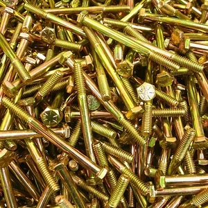 (100) 1/4"-20 X 3" Grade 8 Hex Head Cap Screw Bolt Yellow Zinc Plated Coarse - Picture 1 of 3