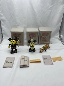 Vintage Schylling 3 Set of Mickey Mouse And Friends - TIN WIND-UP TOY Collection - Picture 1 of 20