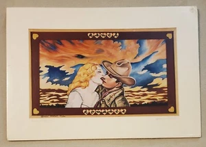 Spencer Kimball Ranch Romance Signed Western Art Print 19"x12" - Picture 1 of 9