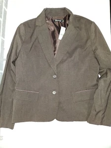 new york company blazer womens size 18 nwt brown msrp $75.00 - Picture 1 of 8