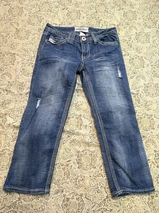 Hydraulic Capris Womens Jeans Designer Blue Sz. 6 Ladies Casual Pants Cute Beach - Picture 1 of 10