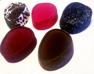 Traditional Igbo Nigerian Wedding Ichie & Ozo Triangular Isiagu Velvet Hat Cap - Picture 1 of 5