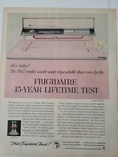 1961 pink Frigidaire automatic washer washing machine vintage  appliance ad