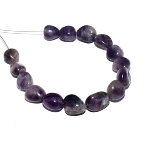 Cuentas de amatista lisas Nugeet Briolette naturales sueltas para hacer joyas - Imagen 1 de 3