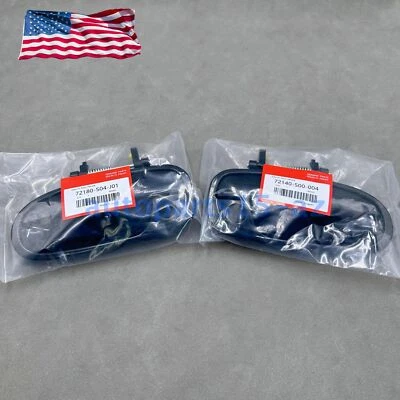 New! Exterior Door Handle For 96-00 Honda Civic Set of 2 Front Primed Plastic - Изображение 1 из 4