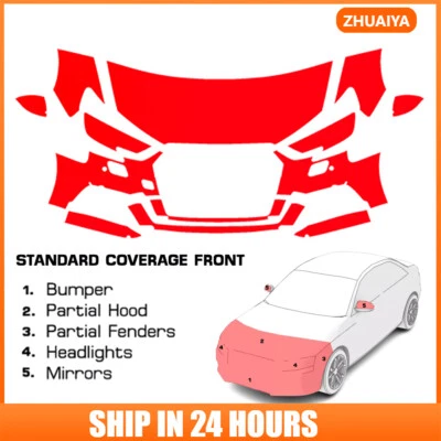 8.5Mil PreCut Paint Protection Film Clear Bra PPF Kit For Audi S3 2017-2020 - Image 1 of 4