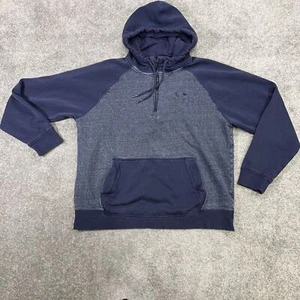 Under Armour Herren 1/4 Zip Hoodie Blau Größe Large Logo Freizeit Neutral Loungewear - Bild 1 von 8