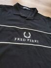 Fred Perry Mens Polo Shirt Medium Black Casuals Mod Scooter 