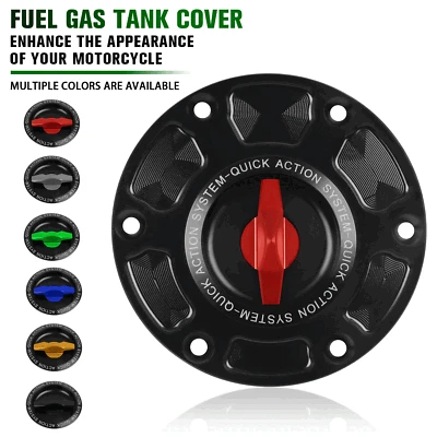 Keyless Fuel Gas Tank Cap Cover For SPEED TRIPLE 1050 08-15 SPEED TRIPLE R RS S - Image 1 of 4