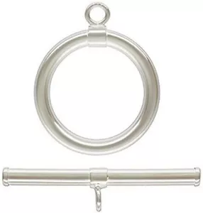 3 Qtà. Grandi chiusure a levetta classiche. Argento sterling 925: barra: 2x24 mm anello: 2x15 mm - Foto 1 di 1