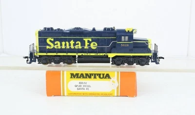 HO Scale Mantua Santa Fe GP-20 Diesel Locomotive Excellent 406-02 - Image 1 of 4