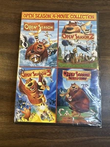 New Open Season 4-Movie Collection (DVD, 2015) SEALED Ships FREE 300+ Minutes - Picture 1 of 4