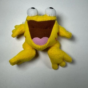 McDonalds Happy Meal Plush Neopets Yellow Quiggle Frog 2004 4" Vintage Stuffed - Picture 1 of 8