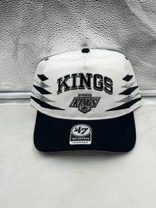 Los Angeles Kings NHL '47 Brand White Diamond Hitch Adjustable Snapback Hat - Picture 1 of 5