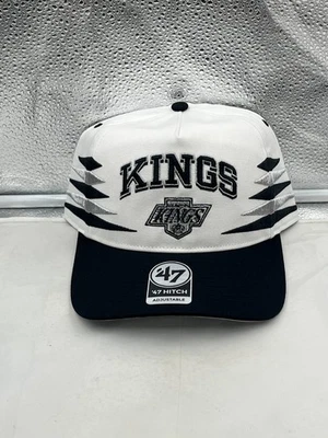 Los Angeles Kings NHL '47 Brand White Diamond Hitch Adjustable Snapback Hat - Image 1 of 4