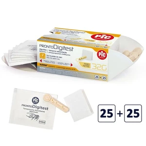 PIC LANCETTE PUNGIDITO STERILI PRONTO DIGITEST TAMPONCINO GLICEMIA 25 PZ TEST - Picture 1 of 3