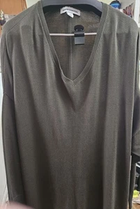 Amazon Essentials Women's Lightweight Long-Sleeve V-Neck Tunic Sweater 5X - Picture 1 of 10
