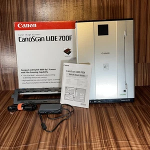 Canon CanoScan LiDE 700F Color Image Scanner Film Adapter USB Box Guide Tested - Picture 1 of 21