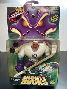 *NEU* 1996 Mighty Ducks BODYCHECK GRIN Actionfigur*MOC*16503 Disney Mattel R4 - Bild 1 von 6