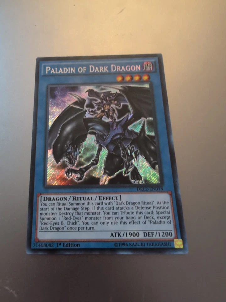 Yugioh Paladin Of Dark Dragon DRL2-EN018 Secret Rare 1st Ed NM - Image 1 of 1