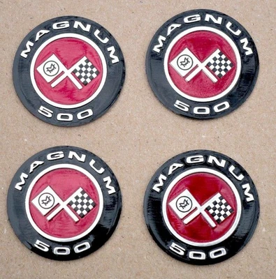 1969,1970 AMX JAVELIN AMC MAGNUM 500 METAL EMBOSSED RAISED CENTER CAP EMBLEMS - Image 1 of 2