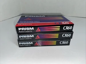 PRISM Cassette Tapes CX60 NEW SEALED Professional Audio Lot of 3 - Picture 1 of 4